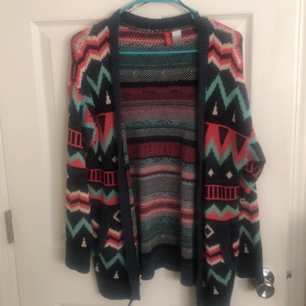 Print cardigan